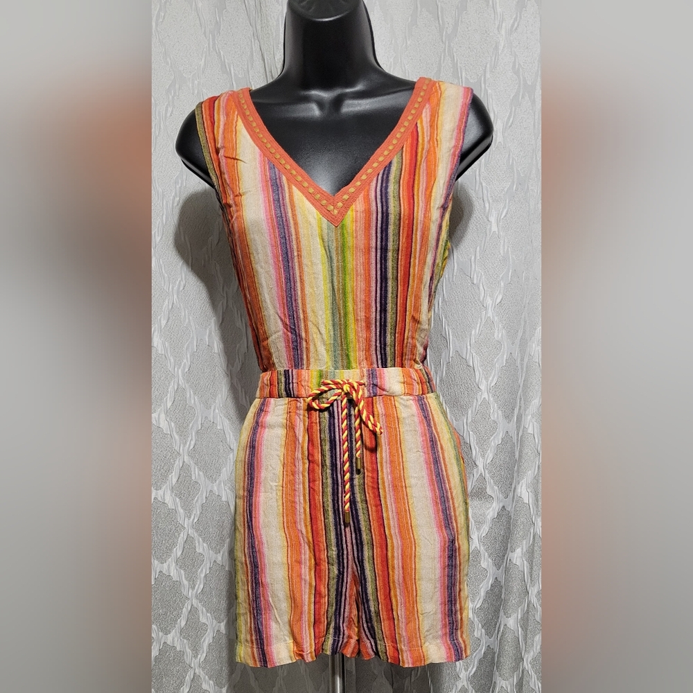 Anthropologie | Blank London | Colorful Vertical Stripes - Romper